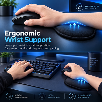 3-Piece Desk Wrist Support Set