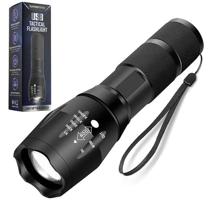 LumenVira LED Tactical Flashlight 2000 Lumens