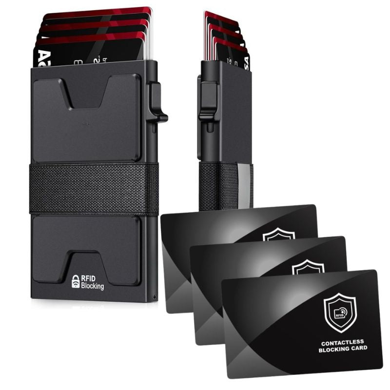 Sentron RFID Wallet – Slim Pop-Up Card Holder | Holds 12 Cards | RFID Blocking