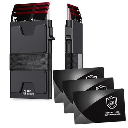 Sentron RFID Wallet – Slim Pop-Up Card Holder | Holds 12 Cards | RFID Blocking