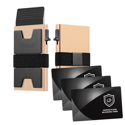 Sentron RFID Wallet – Slim Pop-Up Card Holder | Holds 12 Cards | RFID Blocking