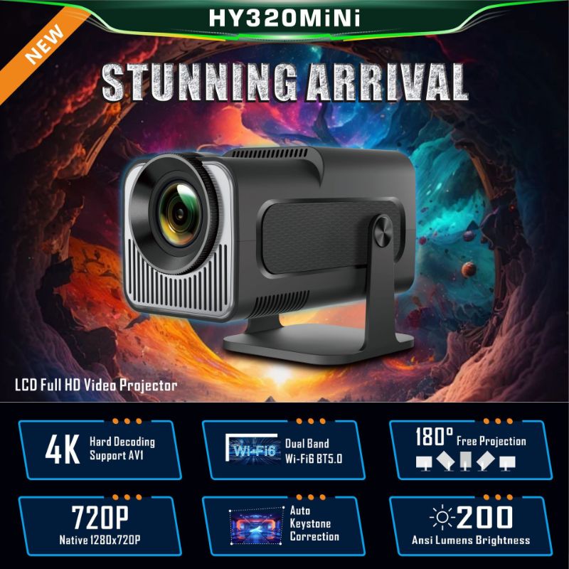 ProjectorDomo 2.0 Mini Home Projector
