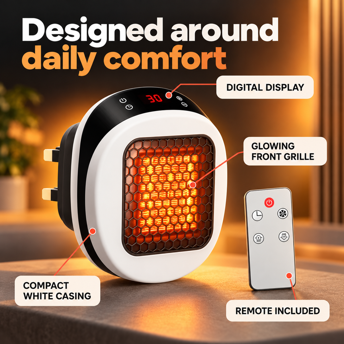 Klimura  Small Electric Heater