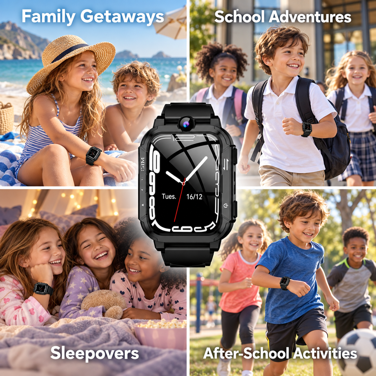 Kindrel 4G Kids Smart Watch with GPS Tracker