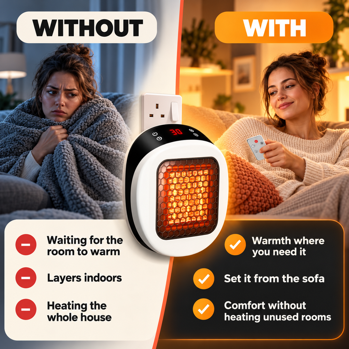 Klimura  Small Electric Heater