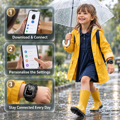 Kindrel 4G Kids Smart Watch with GPS Tracker
