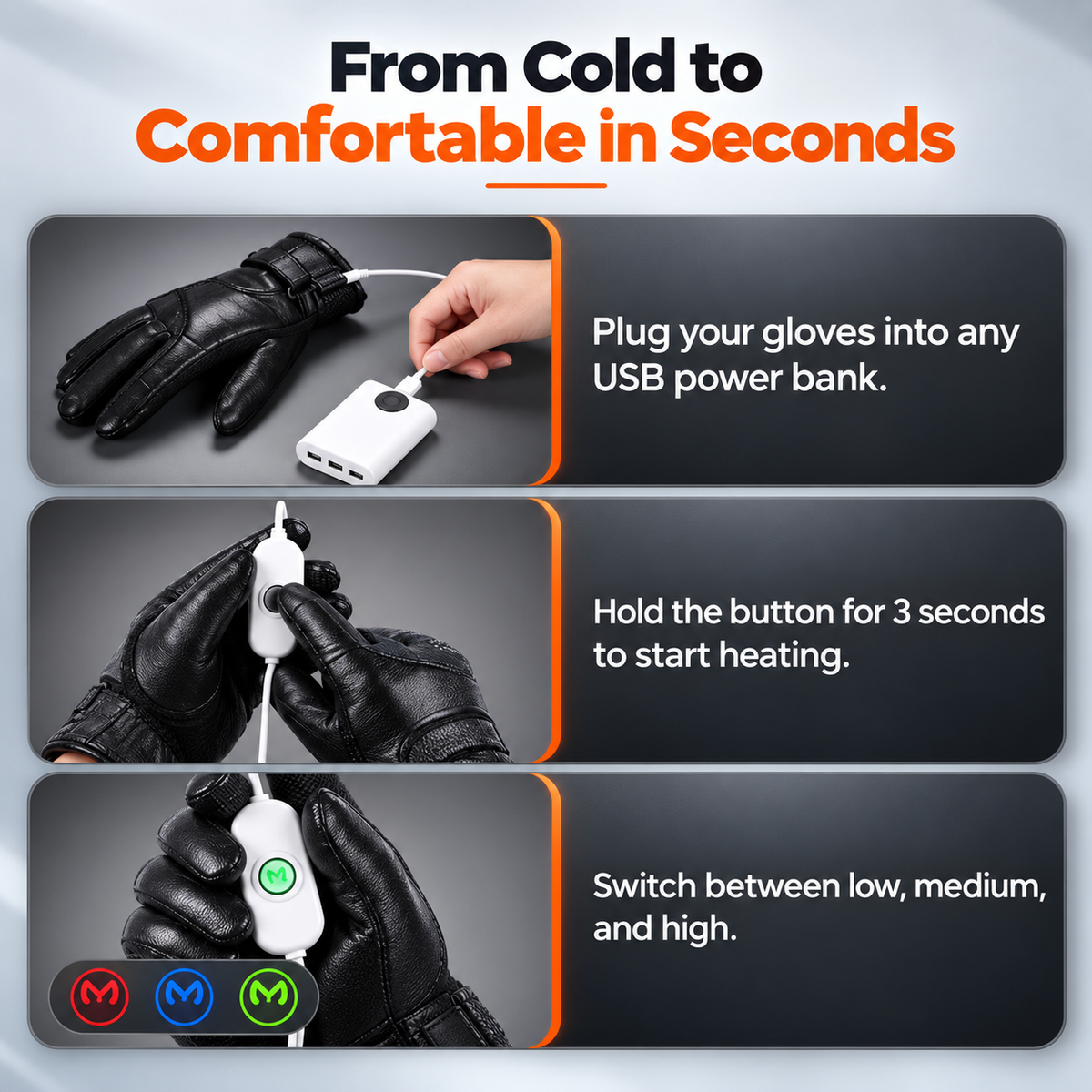 Oskren USB Heated Gloves