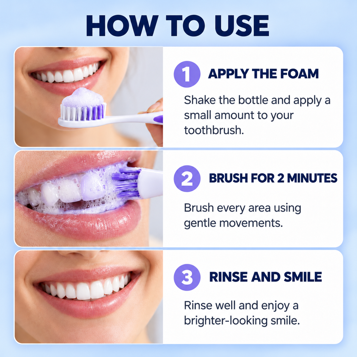 Glowence Purple Whitening Foam