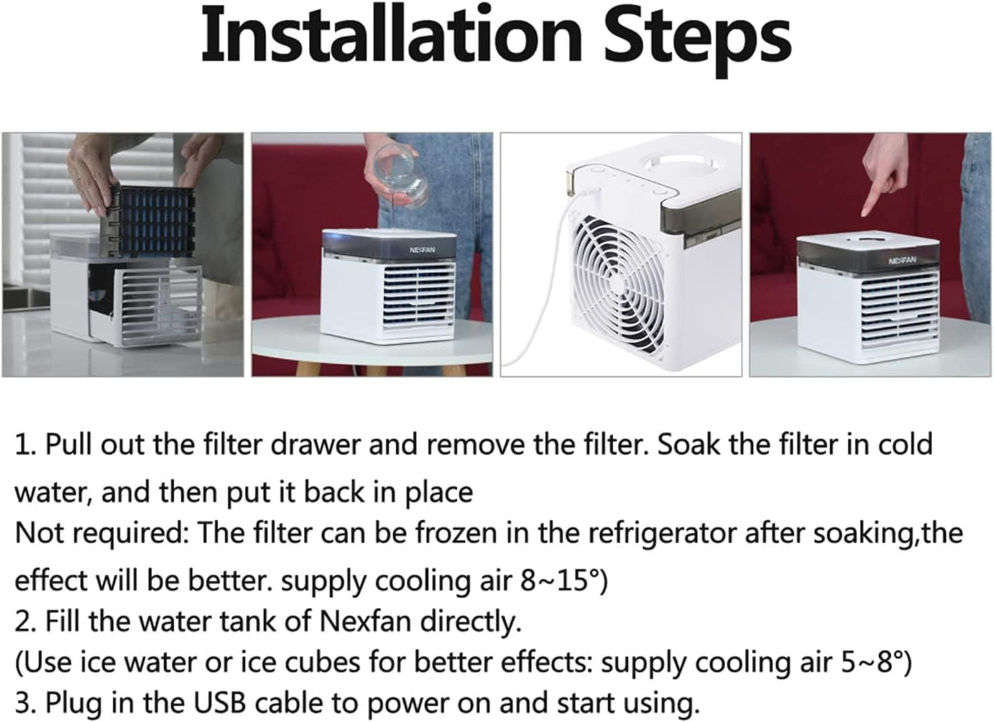 Official Replacement Filters For Nexfan Air Cooler